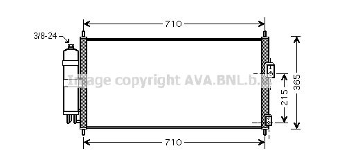 AVA QUALITY COOLING Конденсатор, кондиционер DN5311D